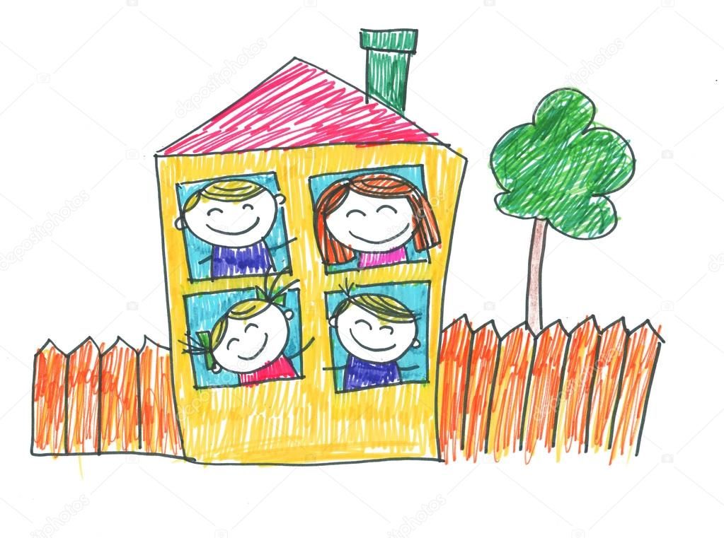 depositphotos 65084189 stock photo kids drawing